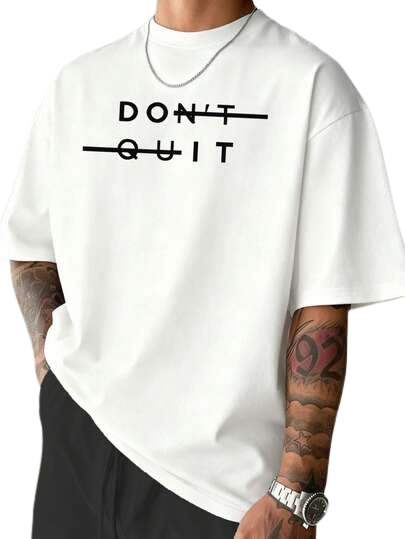 Don’t Quit Minimal Typography T-Shirt